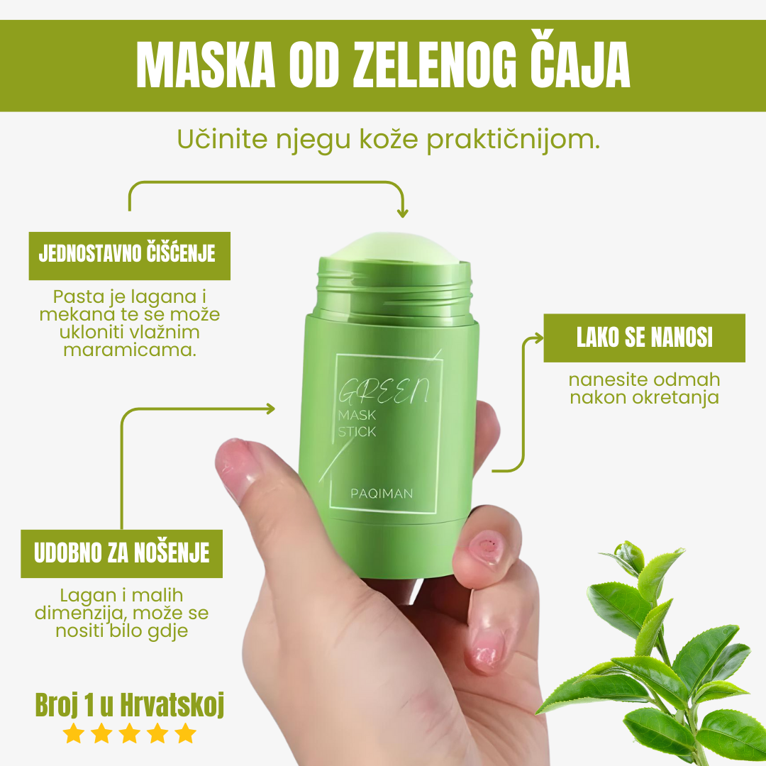Zelena maska za lice 3 x 1 ponuda