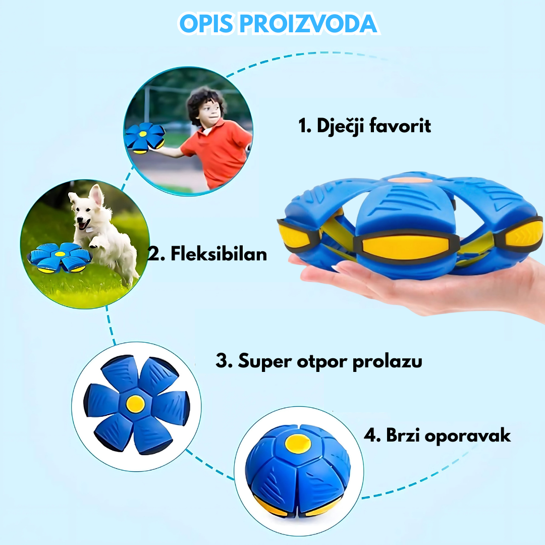 2x1 Leteća frizbi loptica