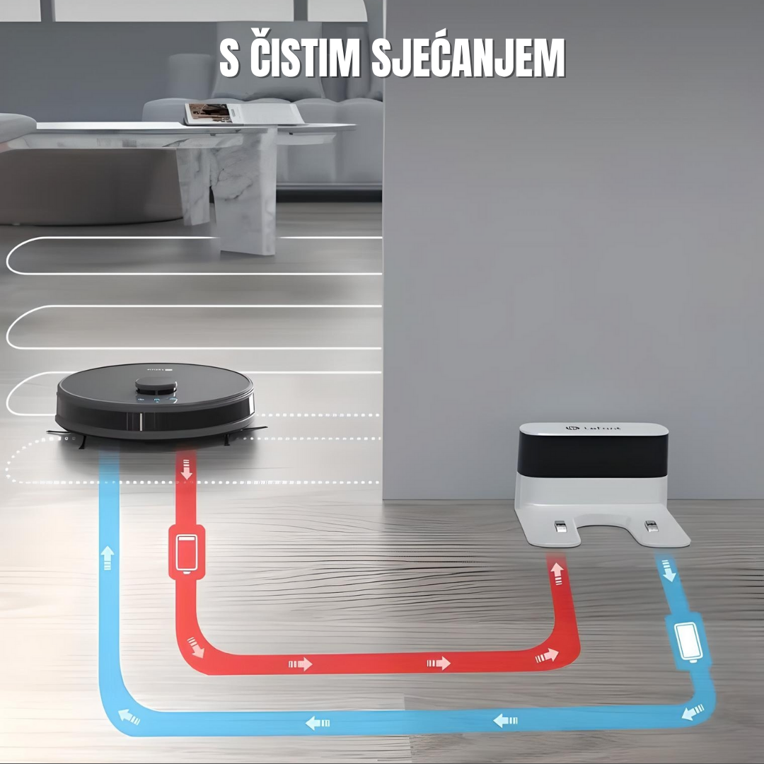 CleanPro™ 3-u-1 pametni robotski usisavač