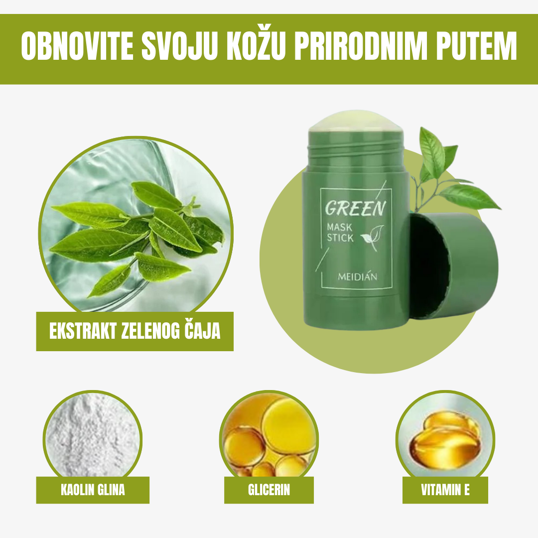 Zelena maska za lice 3 x 1 ponuda
