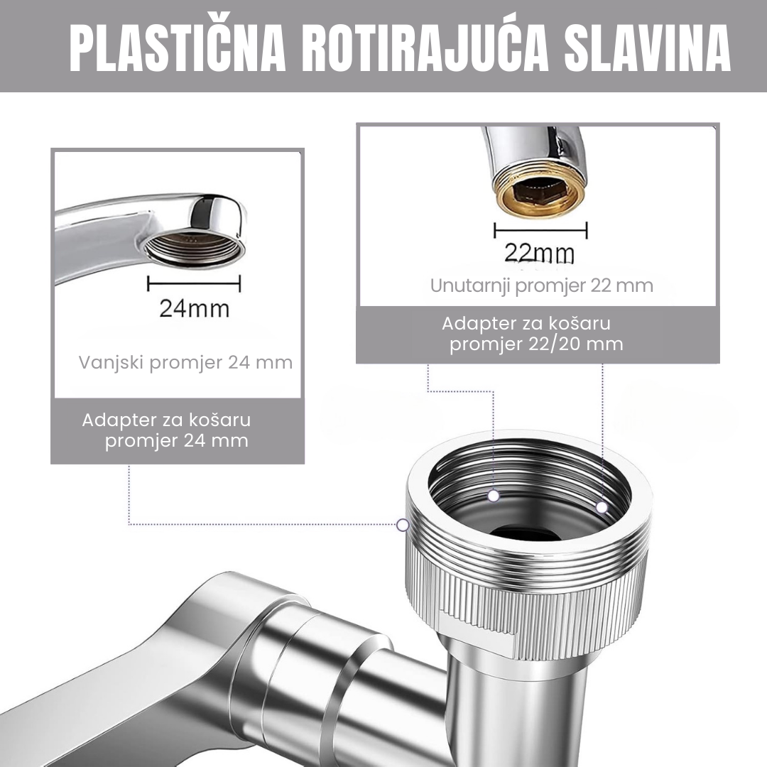 Okretna Slavina 1080° – AKCIJA 2u1